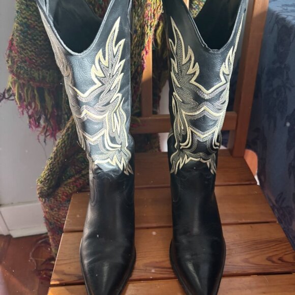 Stivali Women's Leather Cowboy Boots - Picture 3 of 3